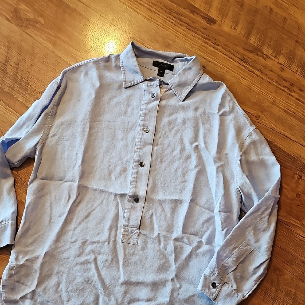 J. Crew Sky Blue Button Down Shirt. Okford , Henley. XS